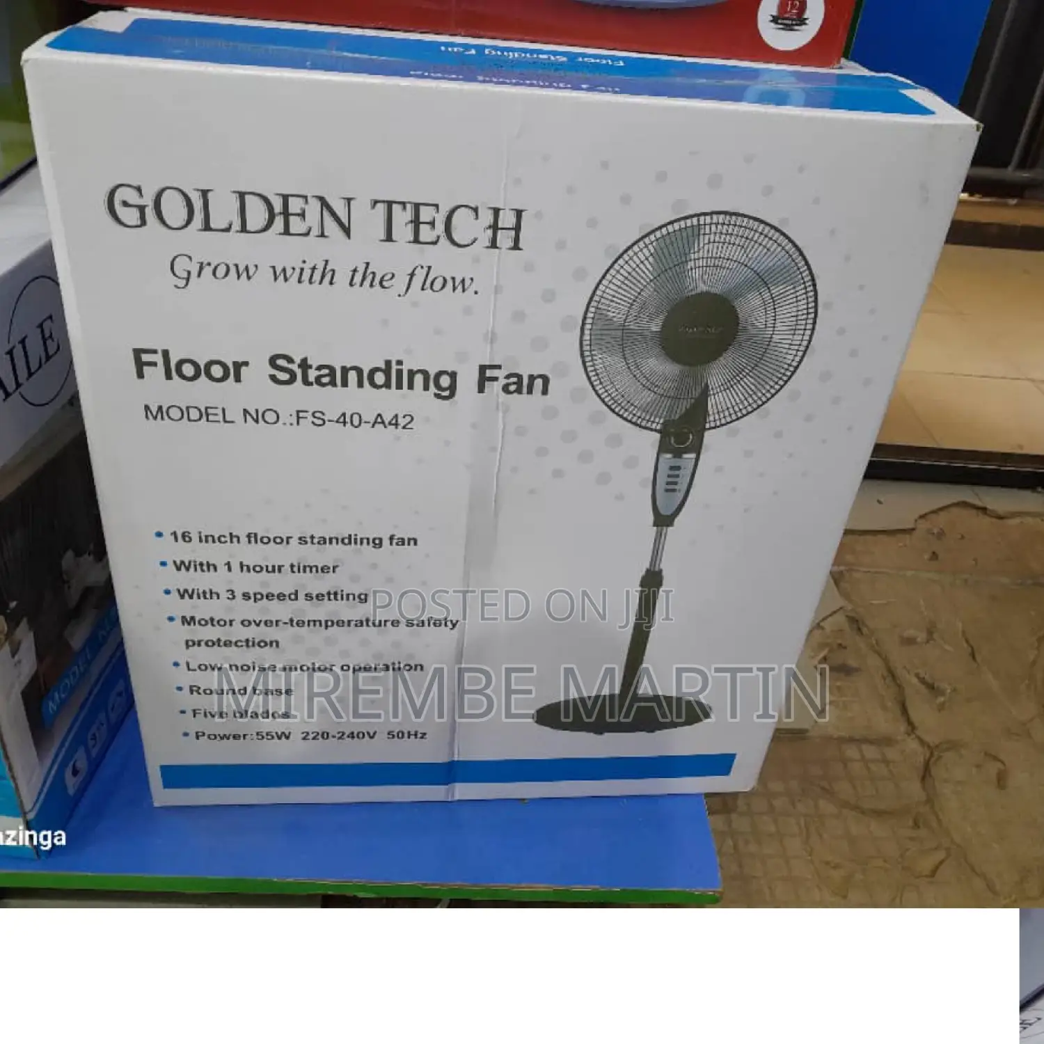 Golden Tech Floor Standing Fan.