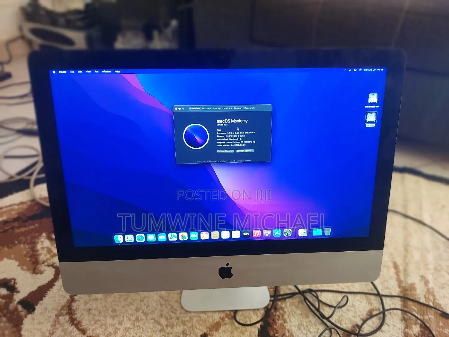 Desktop Computer Apple iMac Pro 8GB Intel Core I5 SSD 512GB