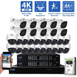 24 Channel 2mp IP Cameras Full Kit