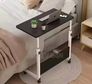 Adjustable Height Movable Table With Wheels