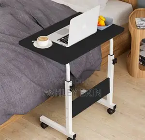 Adjustable Height Movable Table With Wheels