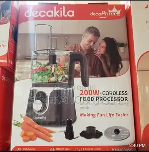 Decakila Cordless Food Processor - 200w