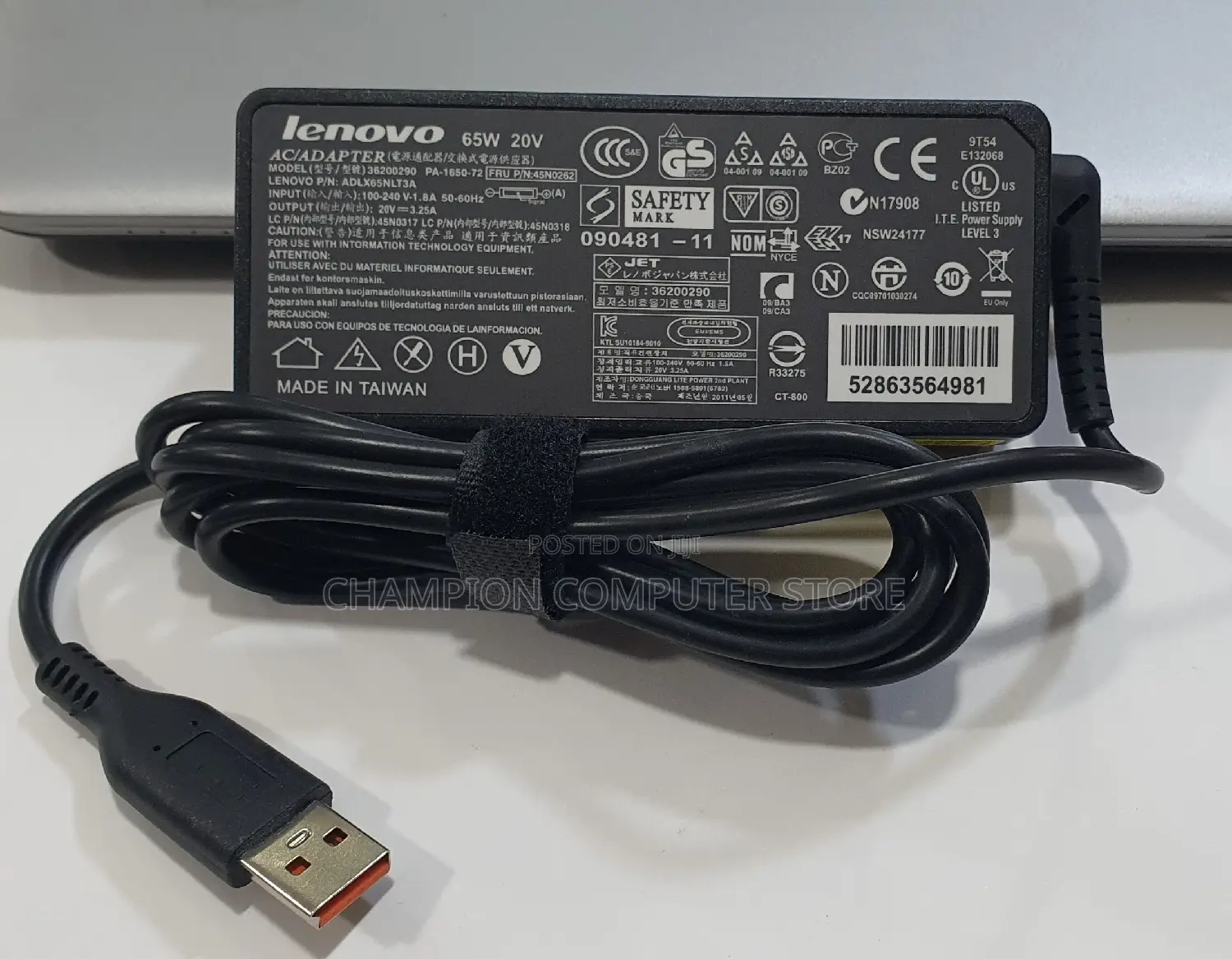 Lenovo 65W Power Adapter Charger for Yoga 3 Pro