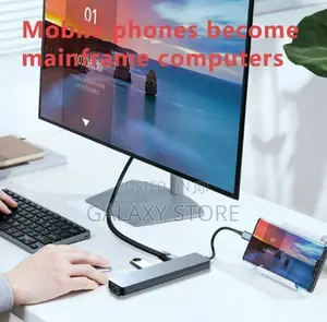 8in1 Typec Adapter Hdmi Docking Usb-C Hub Rj45 Ethernet
