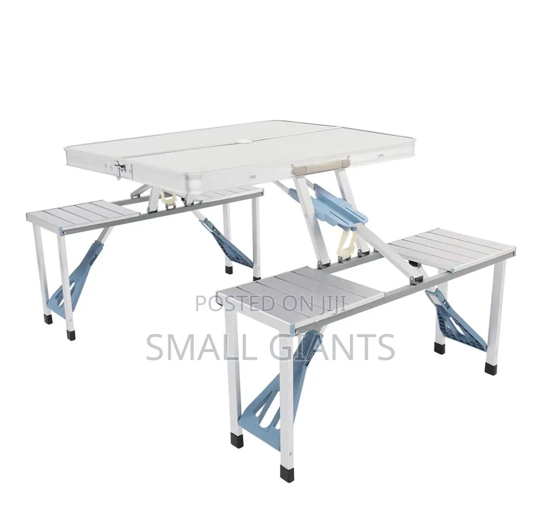 Picnic Table Foldable With Table and Chairs,