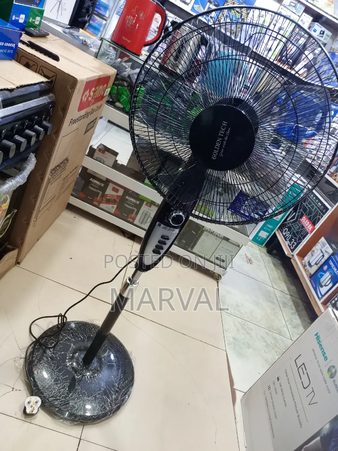 (Golden Tech) 5 Blades Floor Standing Fan