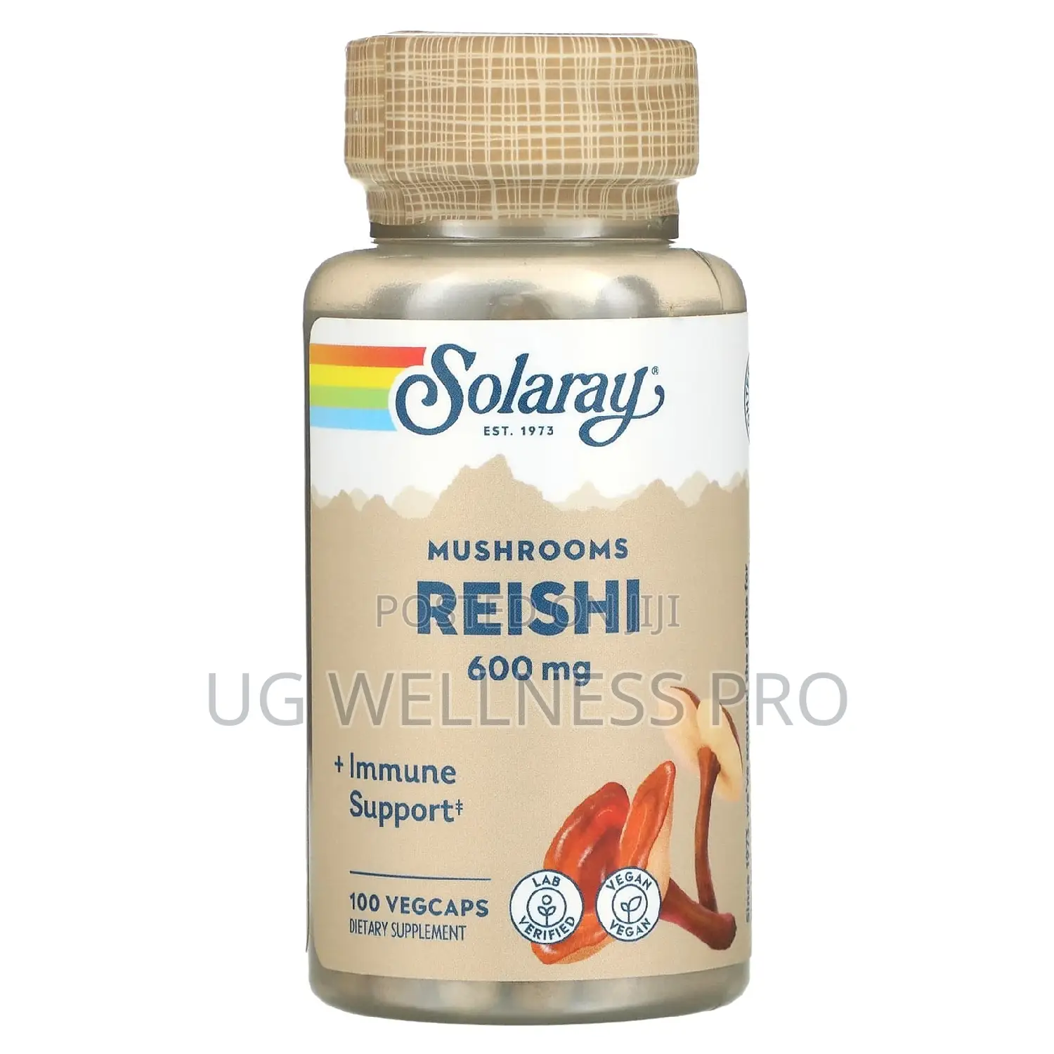 Solaray, Reishi Mushrooms, 600 Mg, 100 Vegcaps