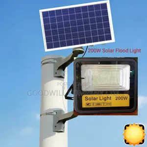 200w Solar Flood Light Yellow Carbon