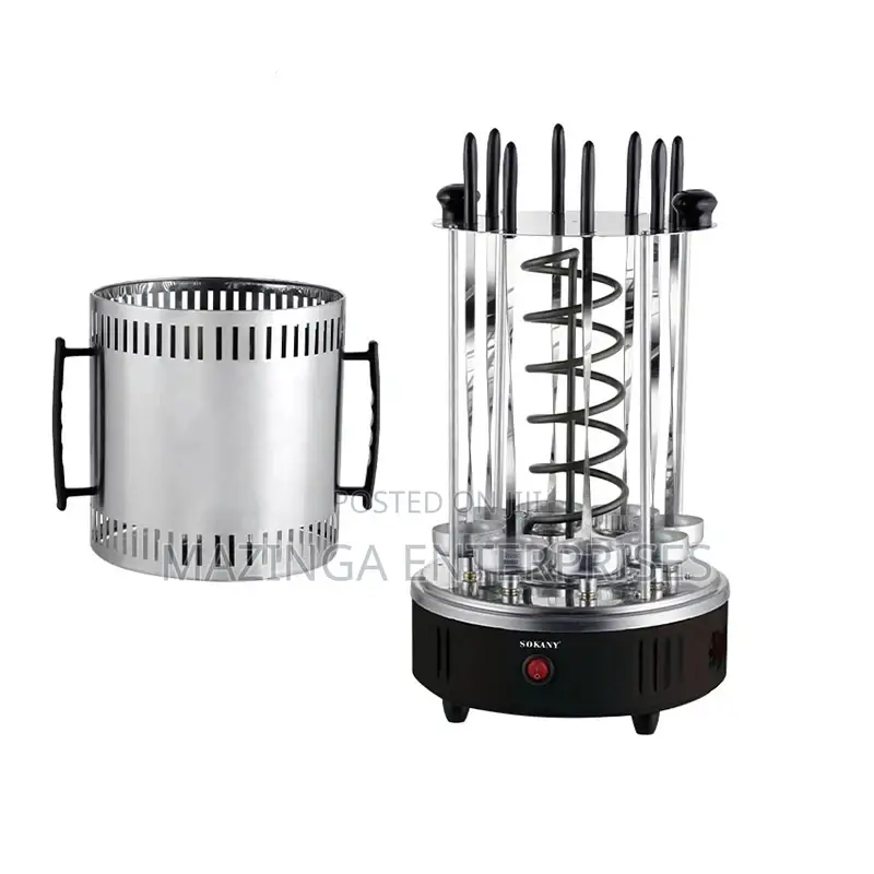 Household Rotating Electric Skewer Barbecue Grill Stove
