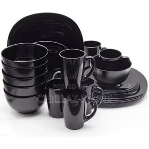 24 Piece Plates, Side Plates, Cups and Bowls Dinner Set