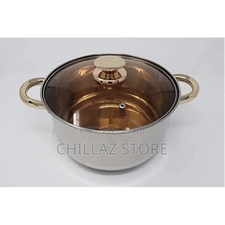 7 PCS Stainless Steel Induction Casserole Saucepans