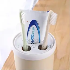 Portable Toothpaste Toothbrush Holder Bathroom Organizer,