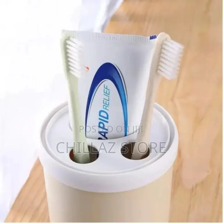 Portable Toothpaste Toothbrush Holder Bathroom Organizer,