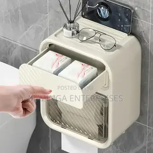 Fancy Double Layer Tissue Holder With Storage Box
