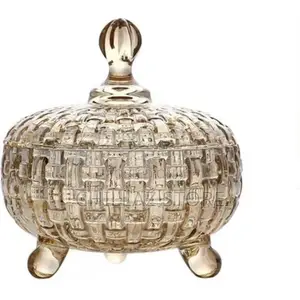 Glass Sugar Bowl/Candy Storage Jar-