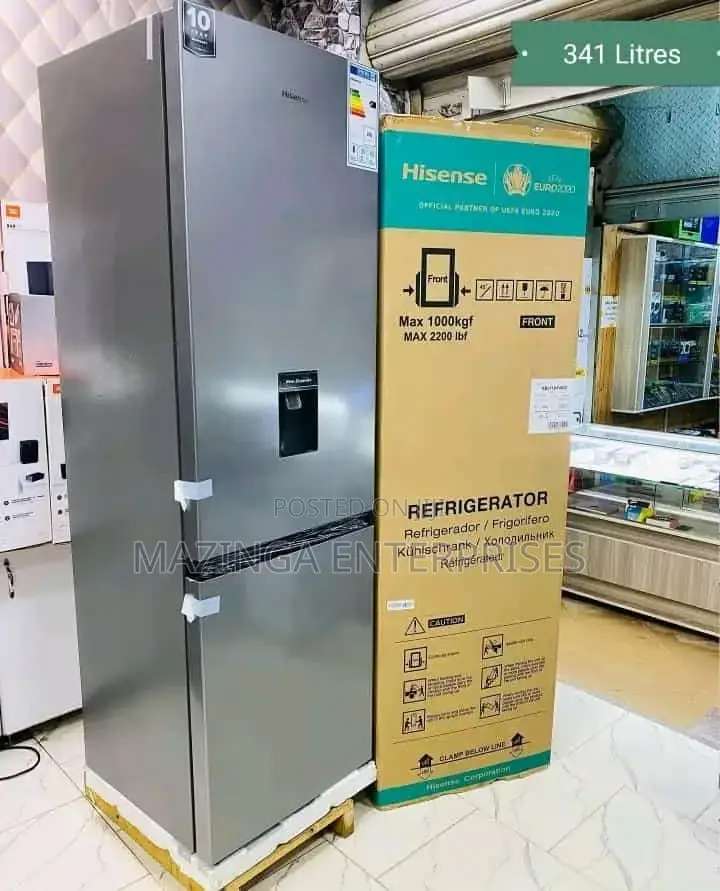 Hisense 341litres Double Door Refrigerator With Dispenser