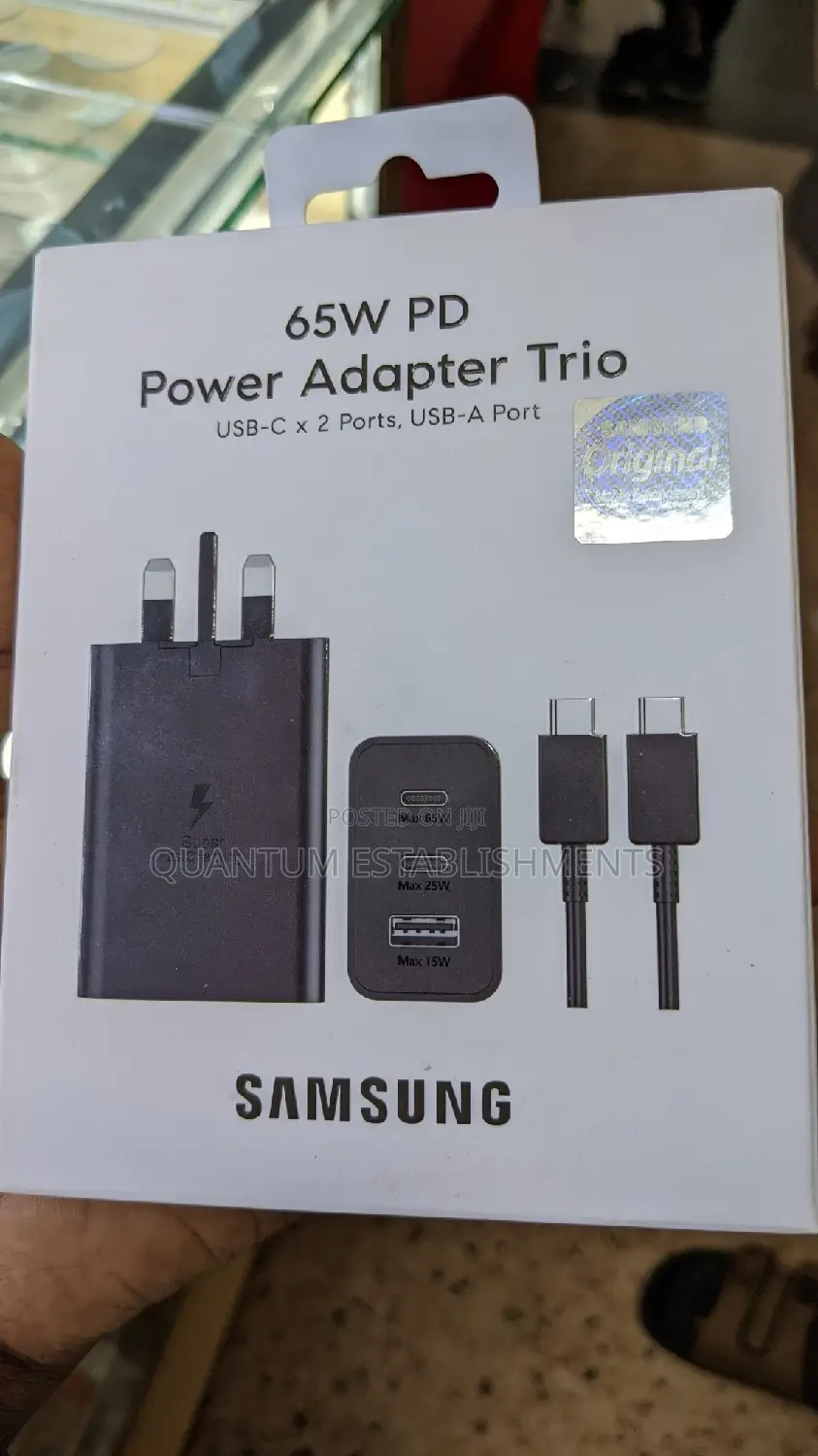Samsung 65w Power Adaptor Trio Original