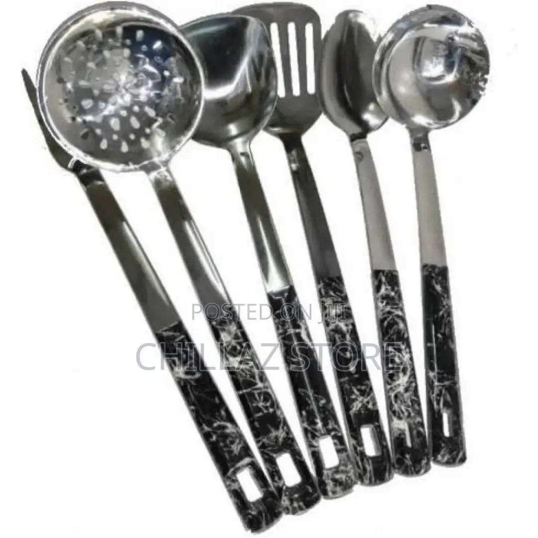 6picsfood Serving Utensil Spoons Cutlery Set-