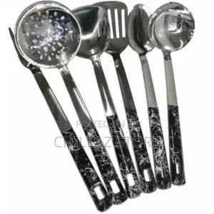 6picsfood Serving Utensil Spoons Cutlery Set-