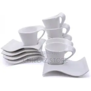 6 Pieces of Cups and 6 Saucers -