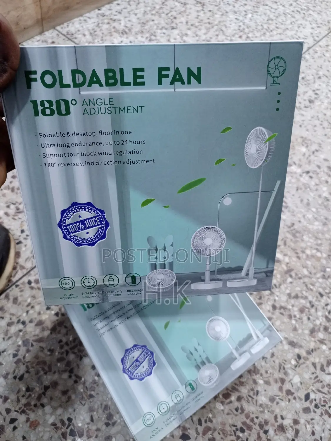 Portable Foldable and Rechargeable Fan