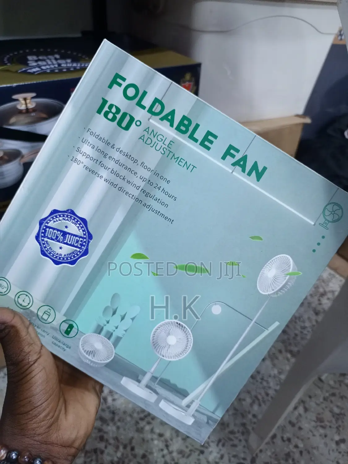 Portable Foldable and Rechargeable Fan