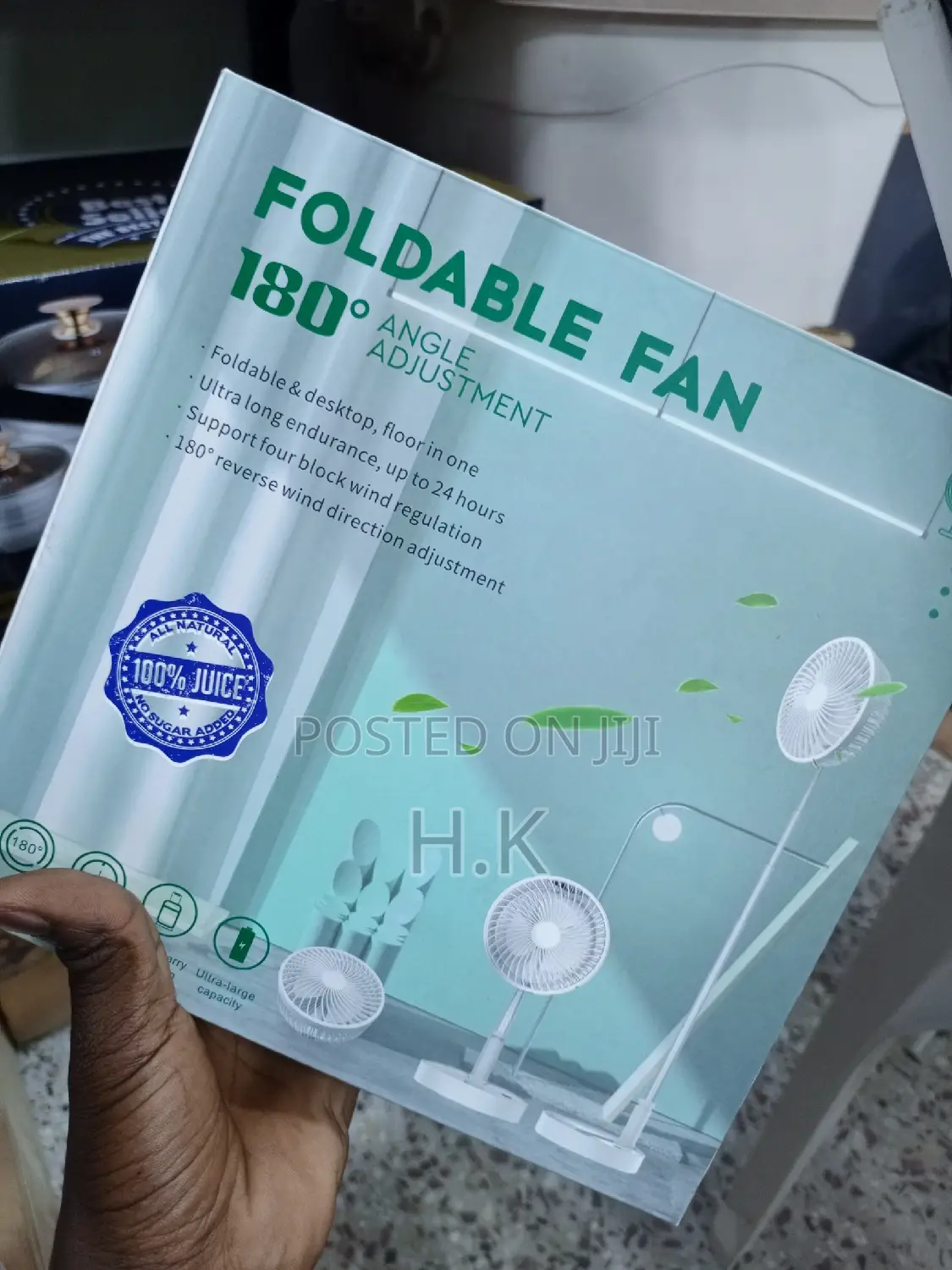 Portable Foldable and Rechargeable Fan