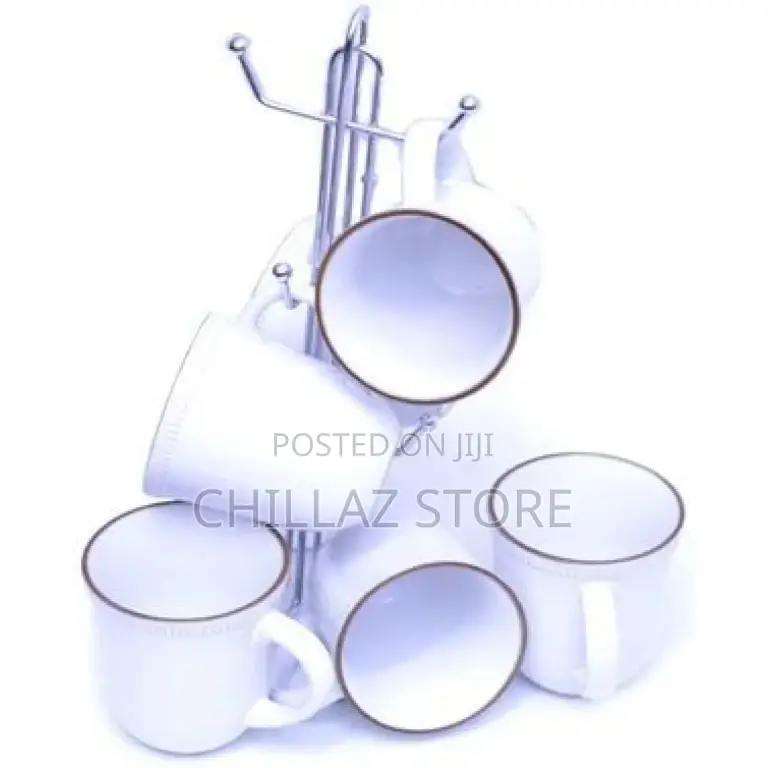 6 Pieces of Cream Tea Cups Mugs