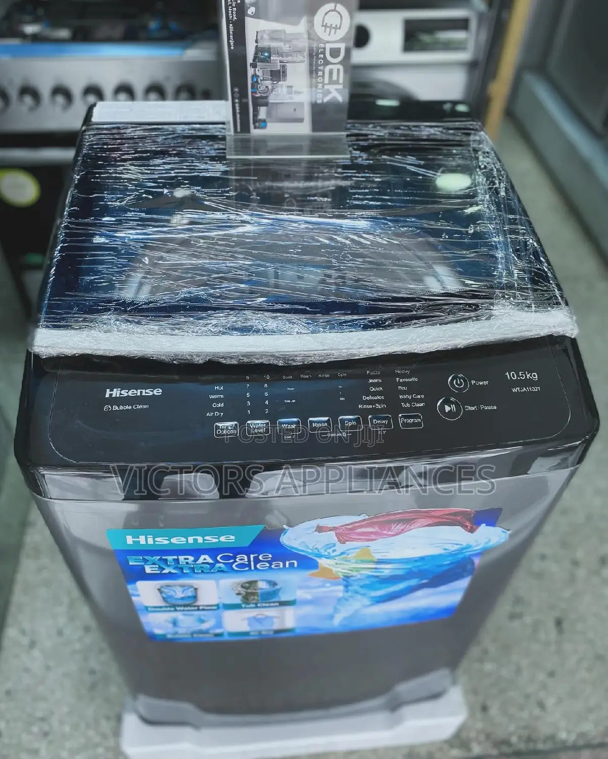 Hisense 10.5kg Toploader Washing Machine