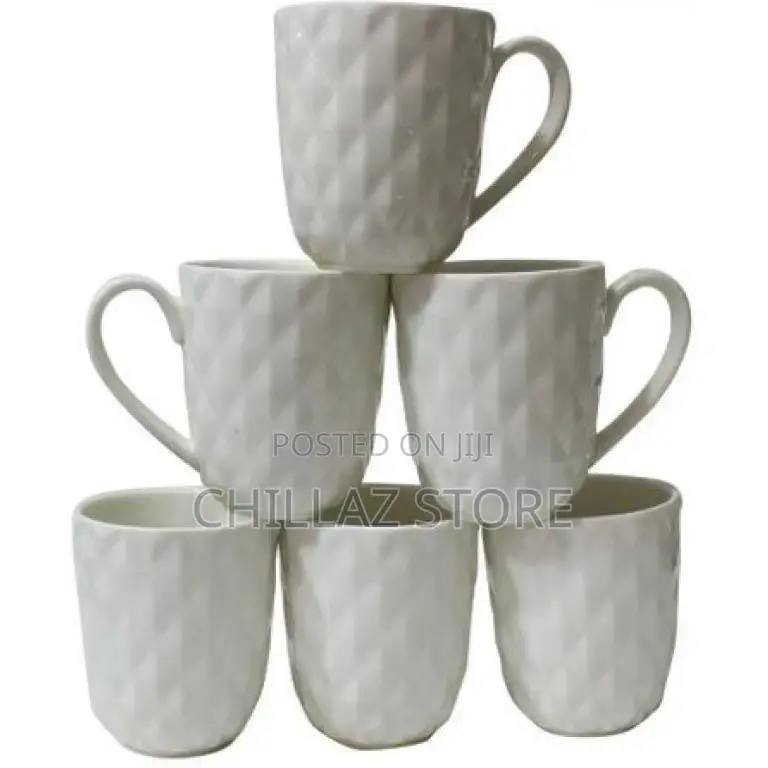 6pieces of Tea Coffee Cups Mugs on Wooden Stand –