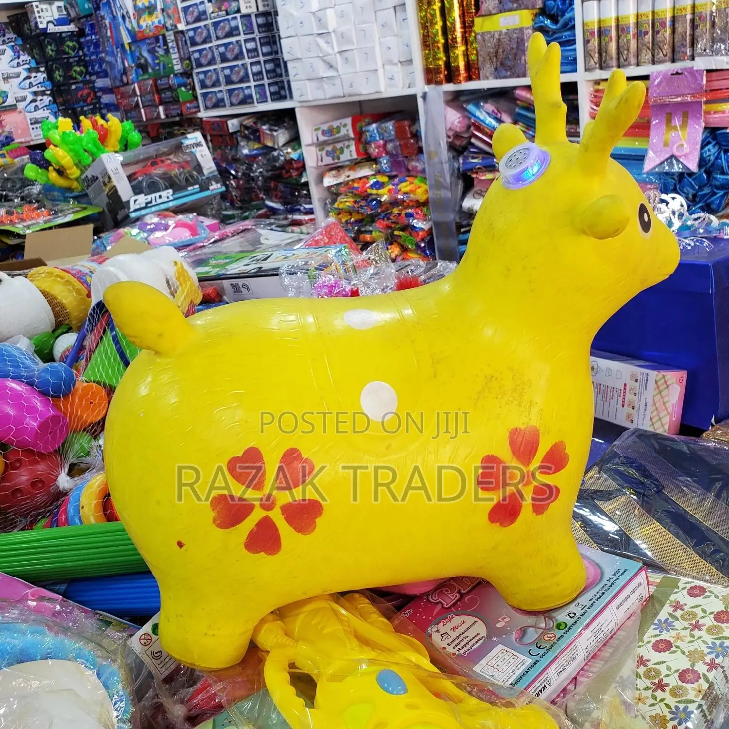 Tickles Jumping Deer With Music(Inflatable Space Hopper