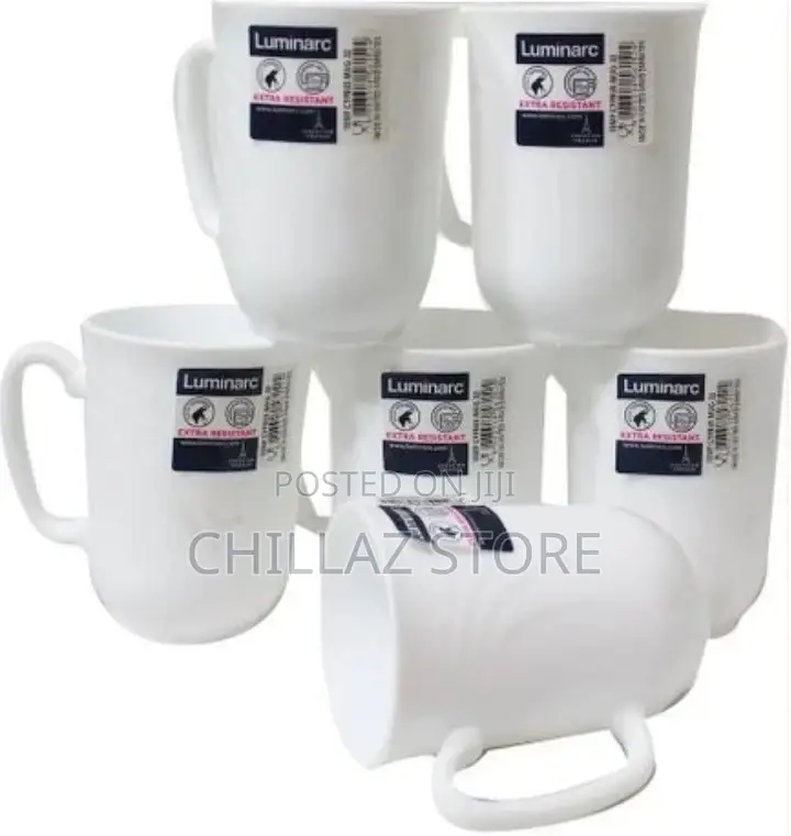 Luminarc 6 Pieces of Tea Coffee Mug Cups-
