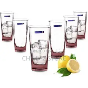 Luminarc 6 Piece of Water Juice Glasses Cups Drinkware -