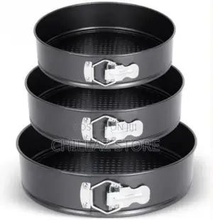 3pieces of Round Baking Cake Mould Pans Trays-