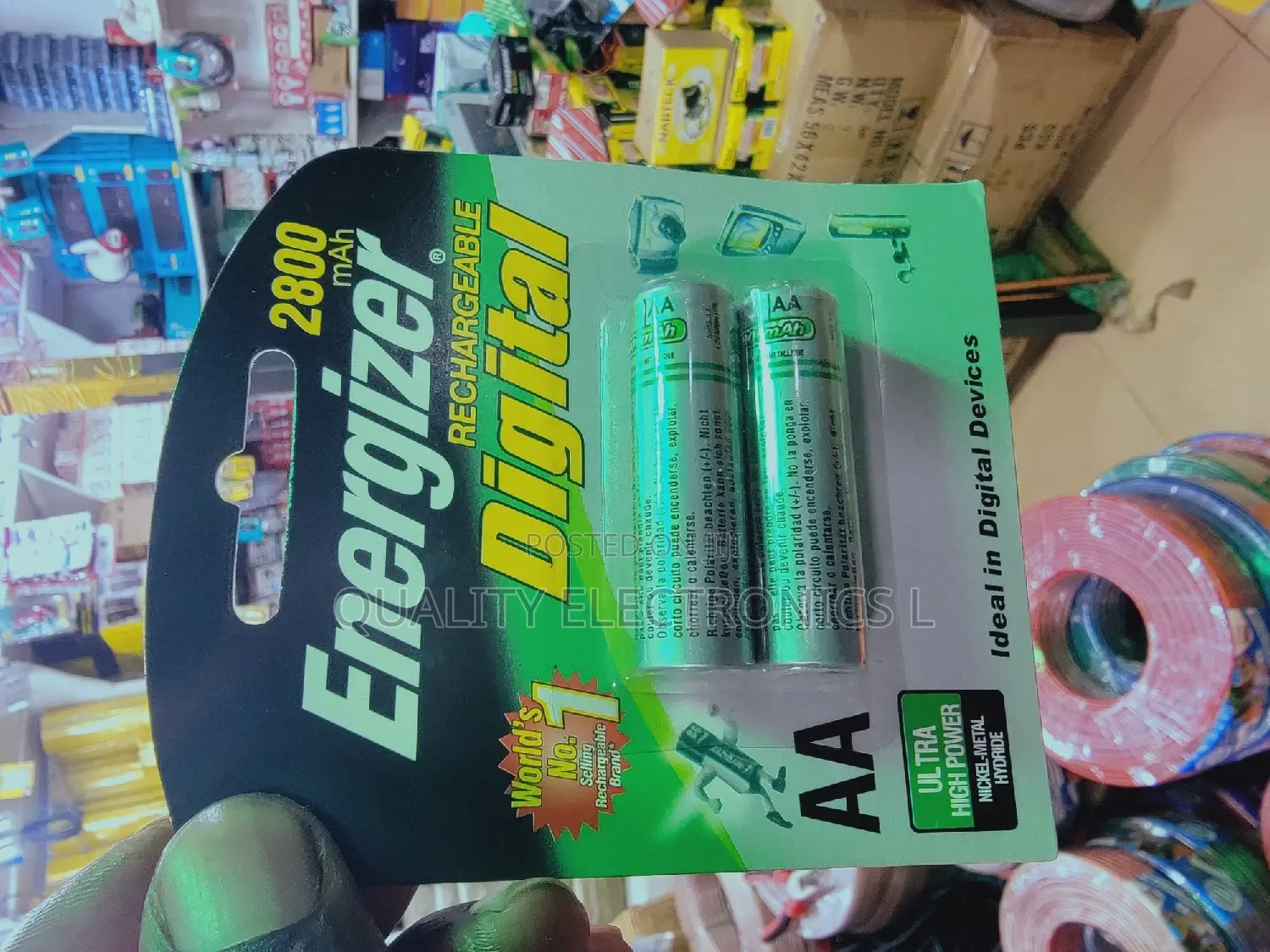 Energizer Rechargeable Batteries Aa and Aaa (5)