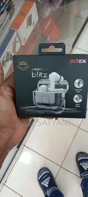 INTEX ANC Airstuds Blitz ANC Earbuds, 8 Hours Play Time