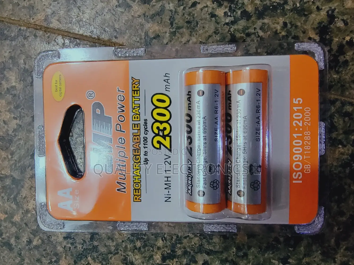 Mp Rechargeable Batteries Both AAA and AA (2)
