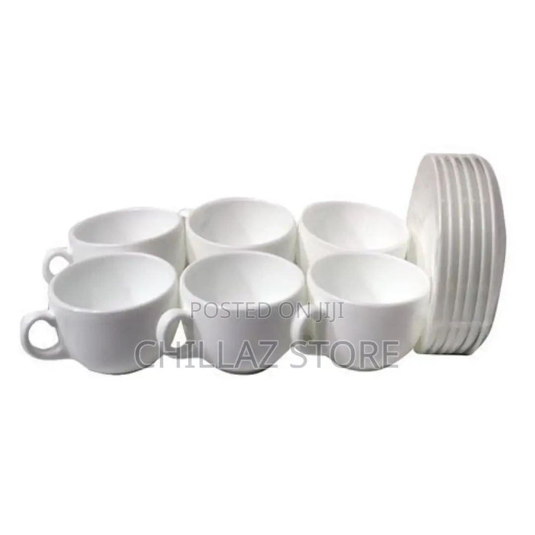 Luminarc 6 Pieces of Cups and 6 Saucers