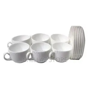 Luminarc 6 Pieces of Cups and 6 Saucers