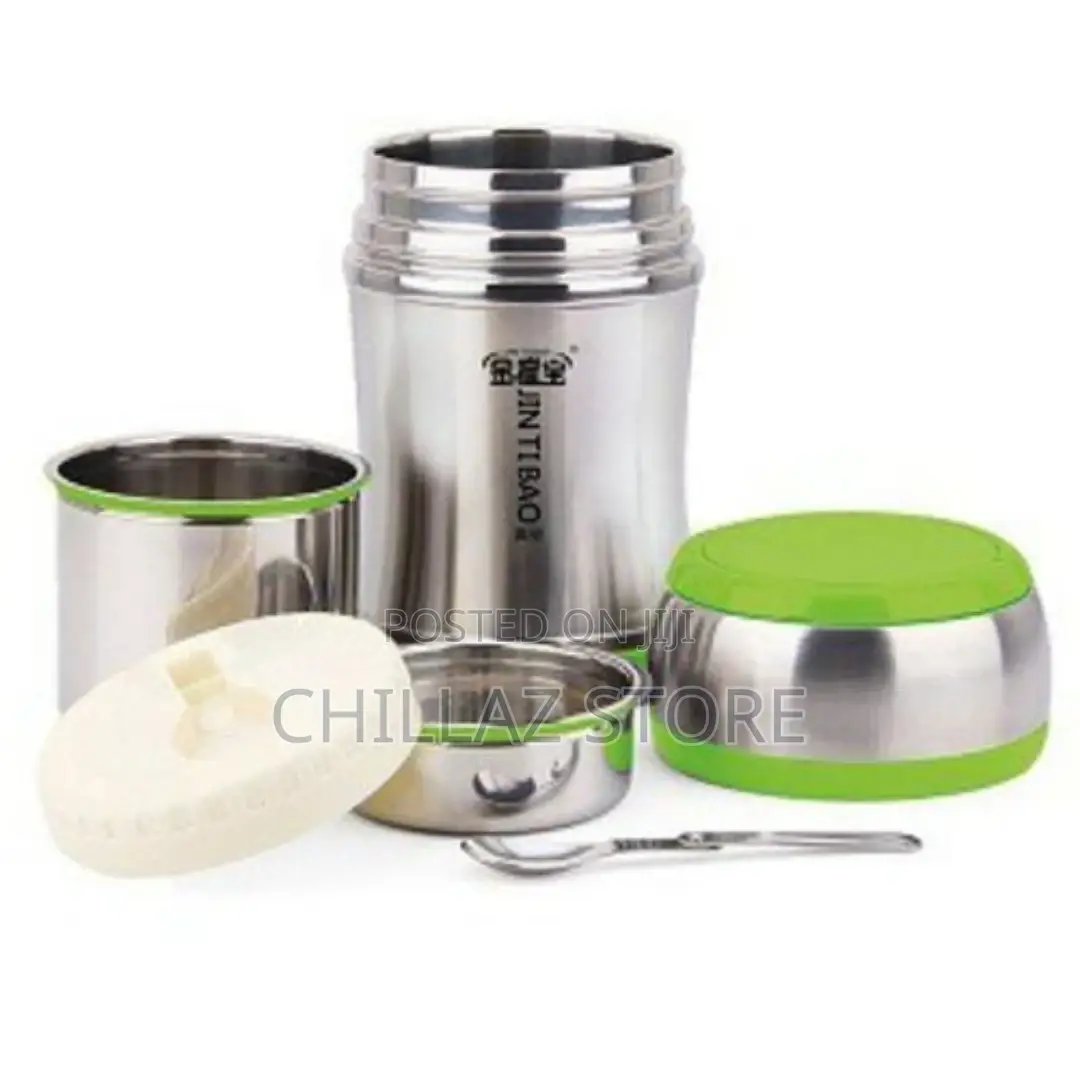 1.6L Steel Food Flask Lunch Box Storage Container -