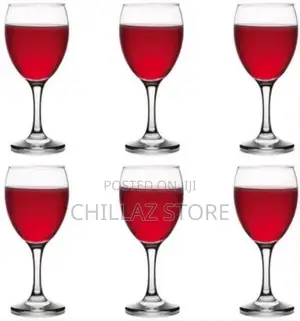 6 Pieces of 300ml Juice, Wine Glasses