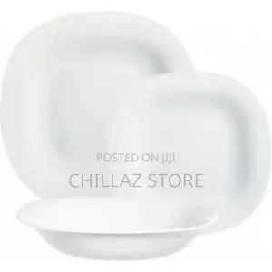 Luminarc 18 Piece Plates, Side Plates and Bowls Dinner Set,