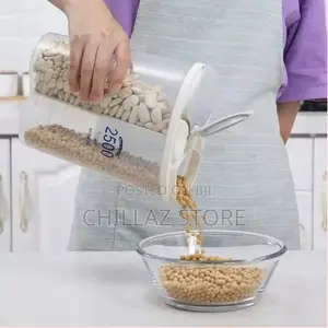 2 Section Cereal Food Dispenser Storage Jarbox Container Bin