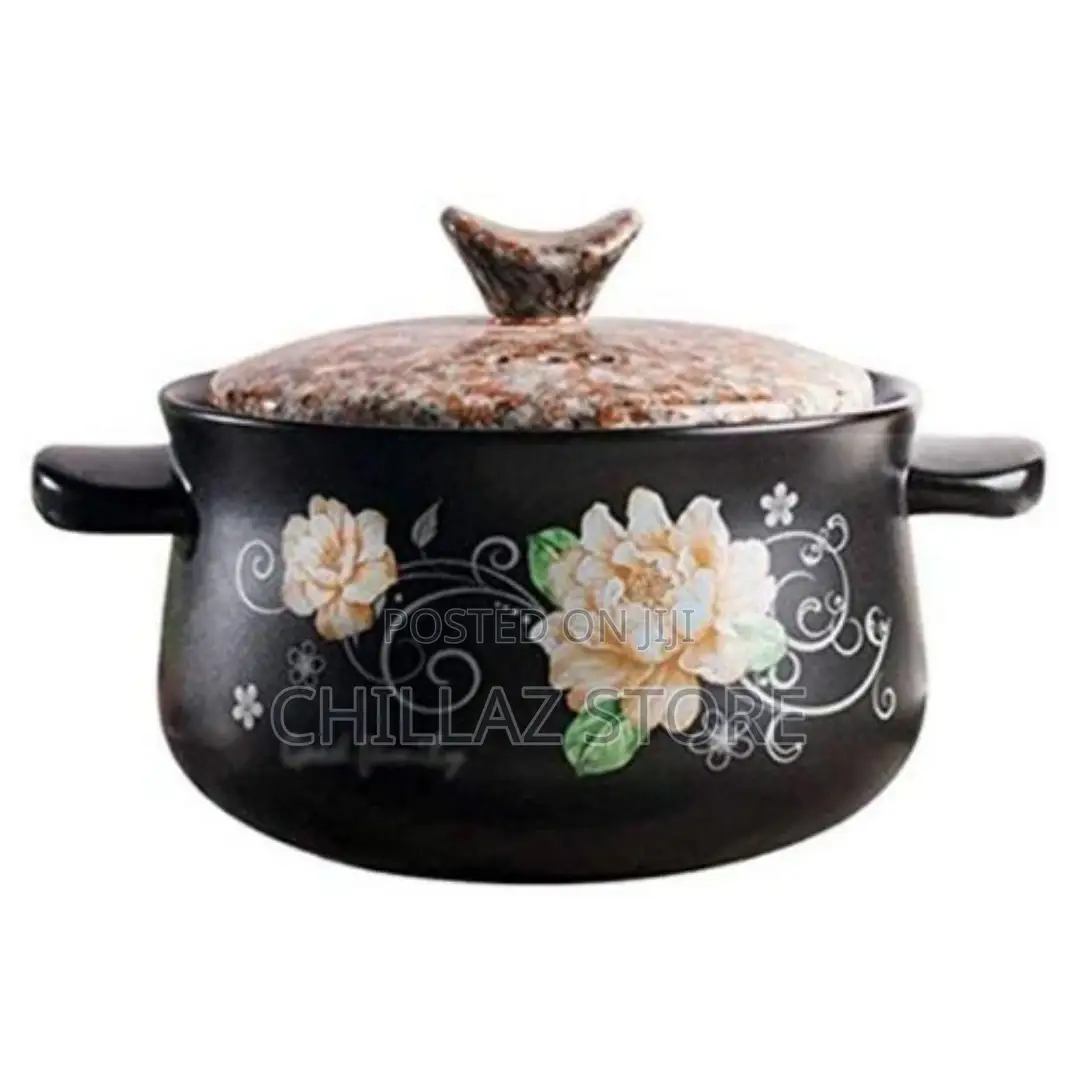 Sonifer 3L Casserole Clay Ceramic Earthen Cooking Pot Pan