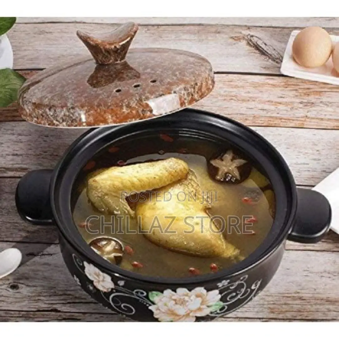 Sonifer 3L Casserole Clay Ceramic Earthen Cooking Pot Pan