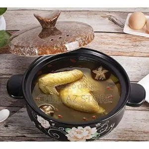 Sonifer 3L Casserole Clay Ceramic Earthen Cooking Pot Pan