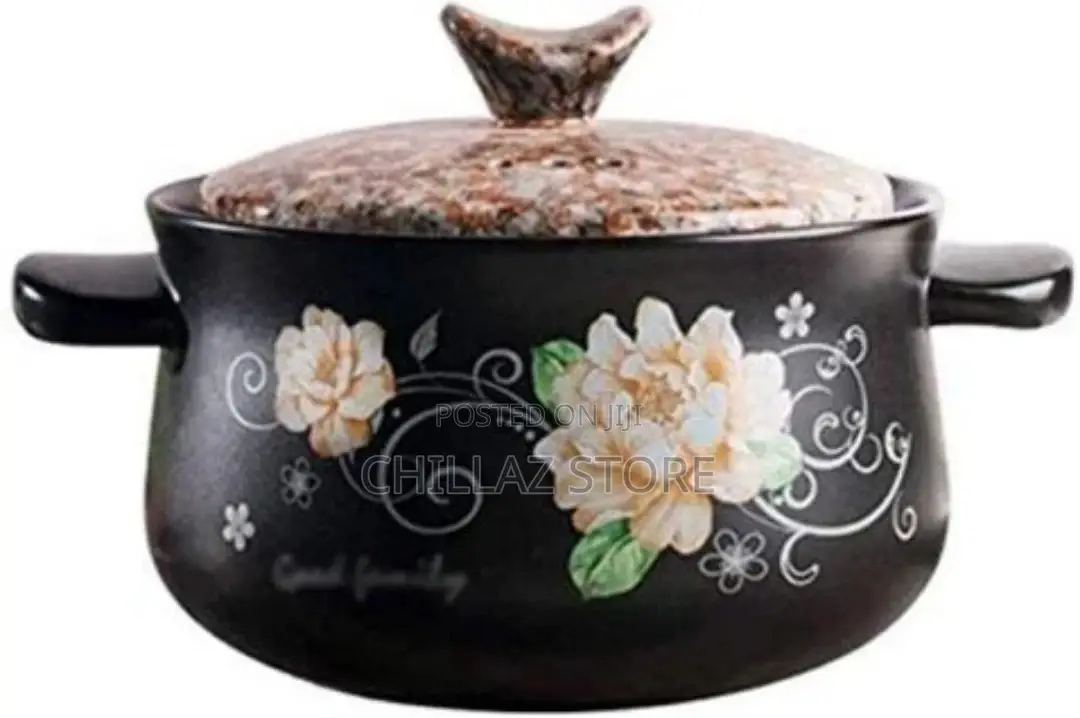 Sonifer 5L Stockpot Dish Casserole Clay Cooking Pot Pan