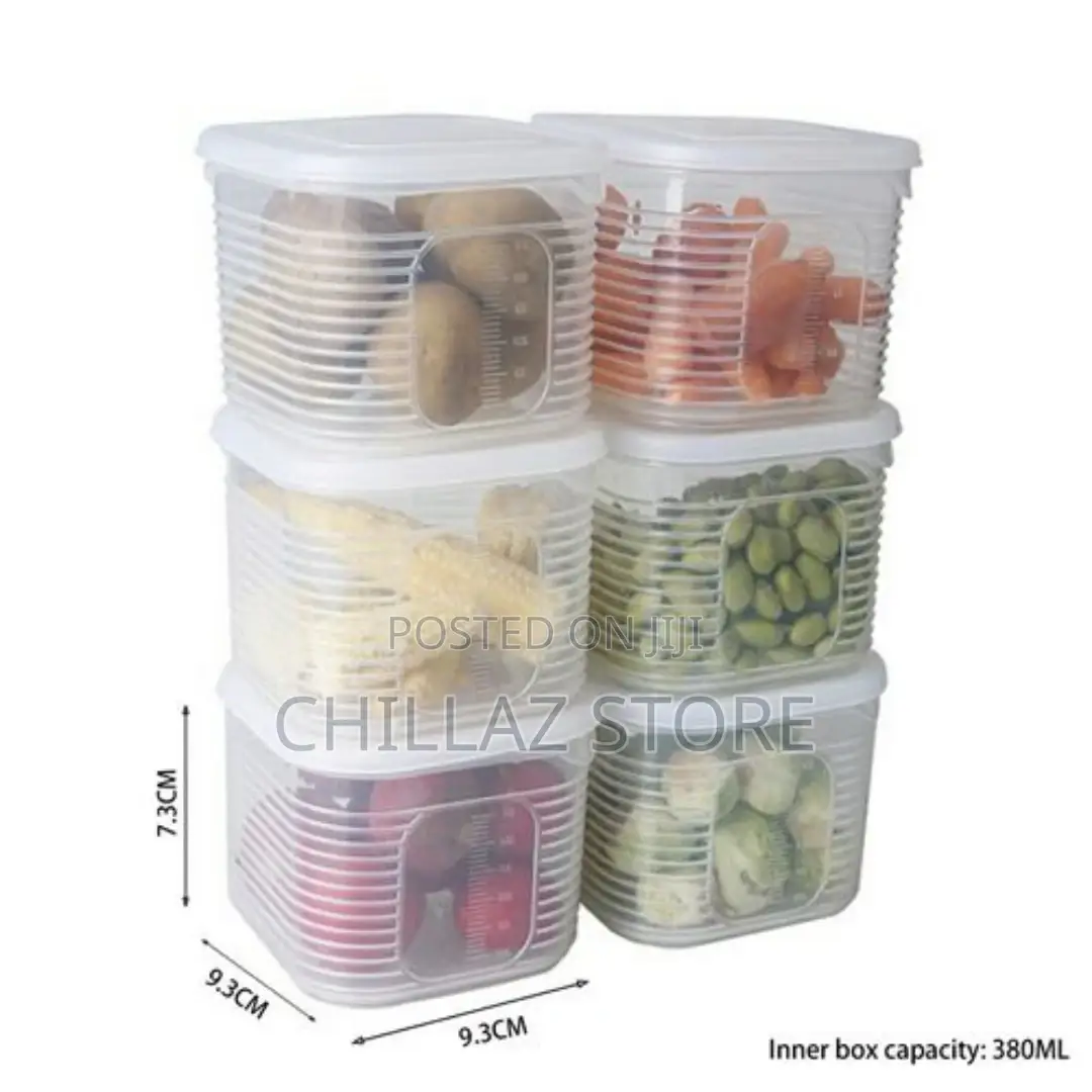 Plastic Food Storage Container With 6 Removable Organizer