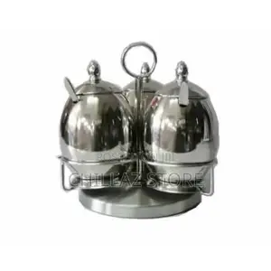 3 Piece Spice Sugar Bowl Canister Storage Tins