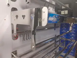 Wide Long Silver Towel Rack